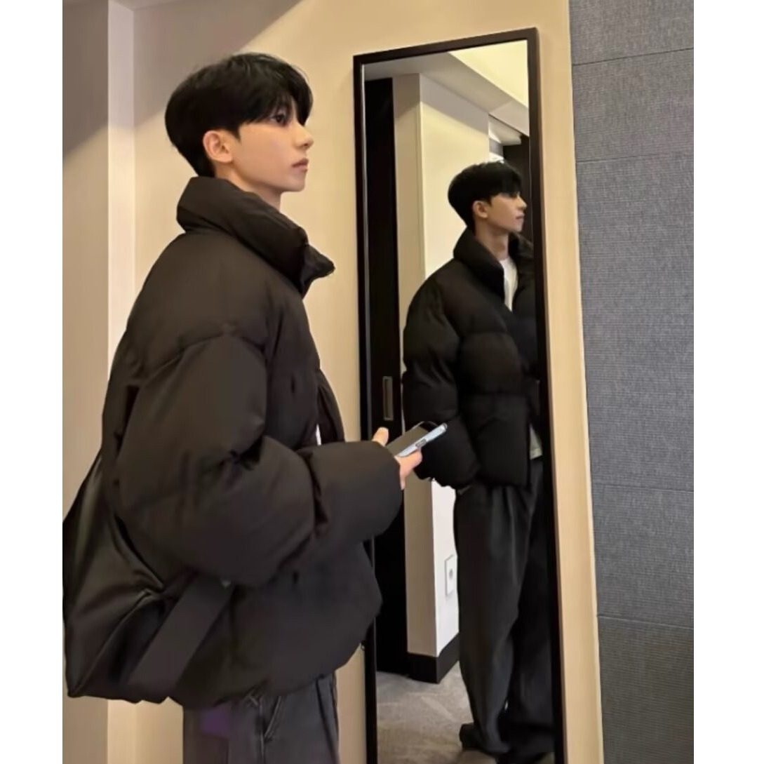 羽绒棉服男款秋冬季外套2025新款加厚面包服保暖潮流棉衣男生棉袄
