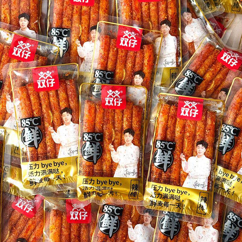 新货湖南特产平江豆干辣条85鲜辣棒辣皮辣片面筋儿时零食