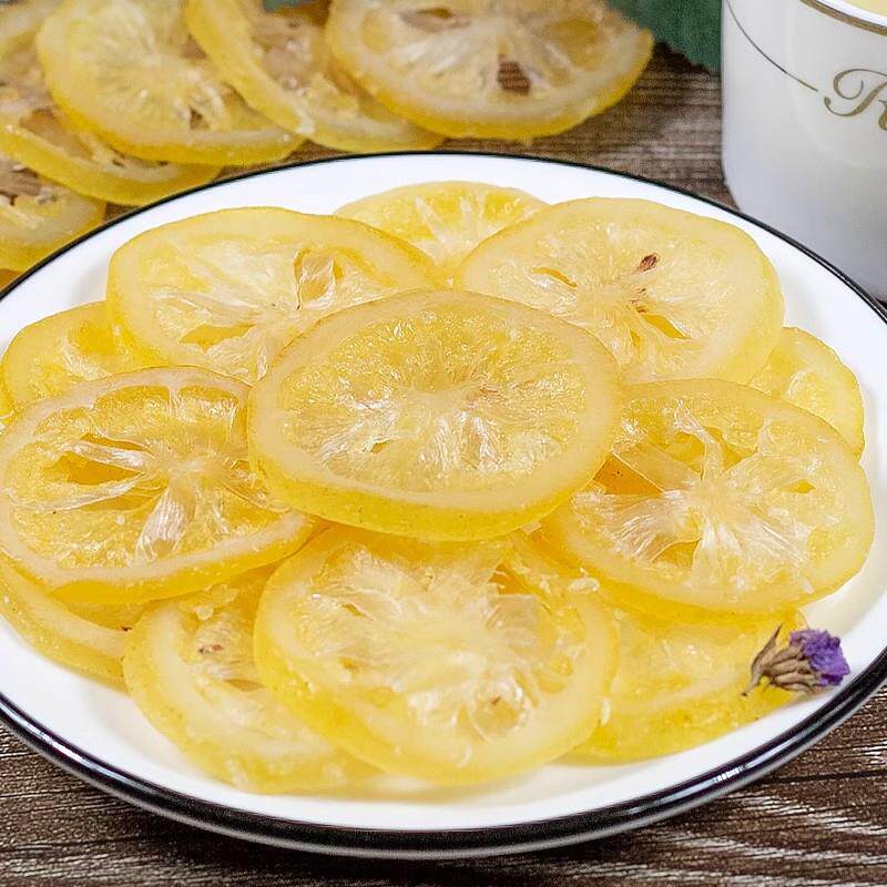 即食柠檬片500g袋装果干柠檬干蜜饯凉果泡茶果脯办公零食休闲食品