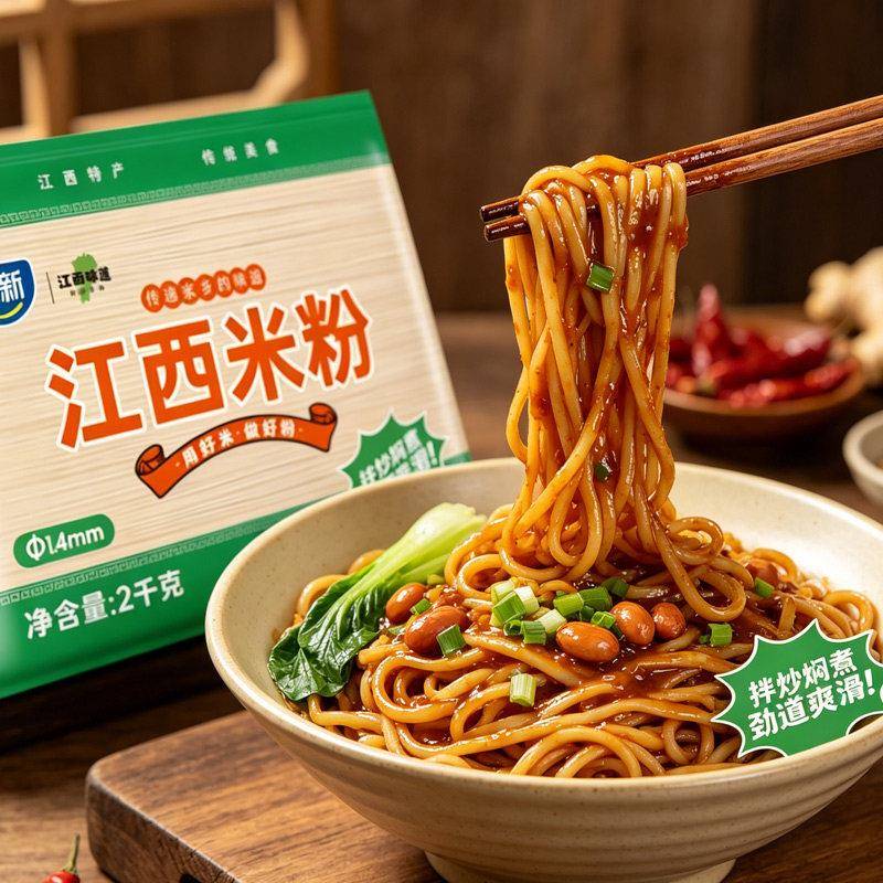 江西正宗炒米粉江西米粉正宗特产炒粉大米粉条米线螺蛳粉南昌拌粉