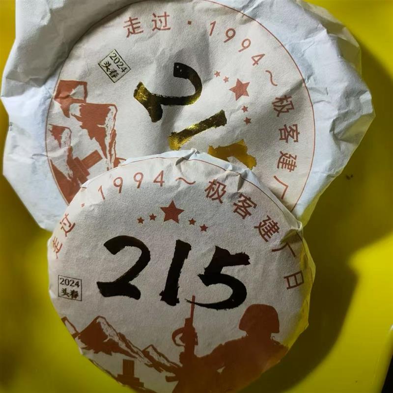 新货2024头春 云南大叶种紧压茶普洱生茶 2饼215小饼共200g  T120