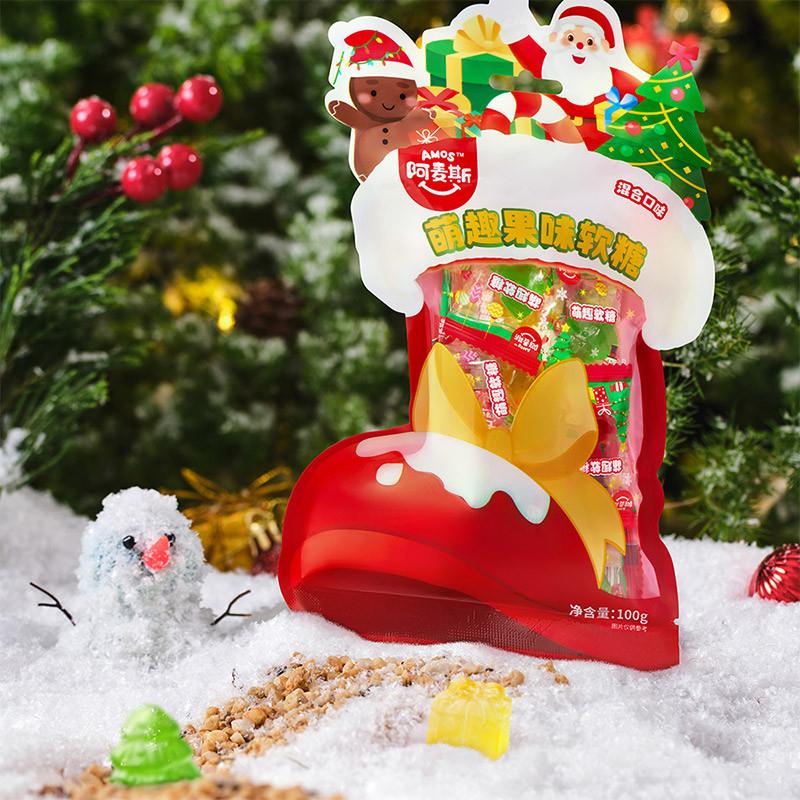新货圣诞节苹果味软糖儿童
