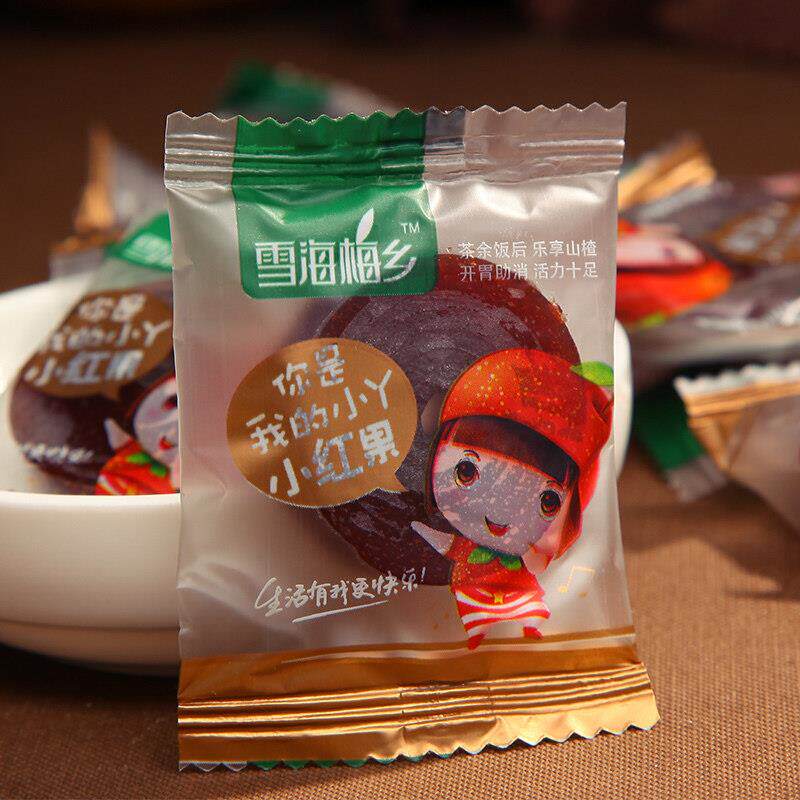 雪海梅乡山楂酸酸卷160g*6包山楂条果丹皮果干果脯零食小吃包邮
