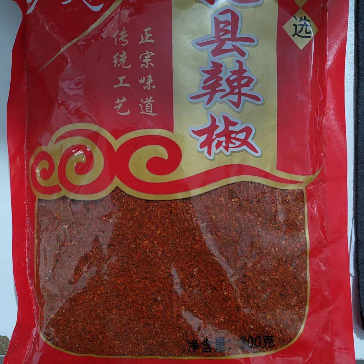 粗辣椒面托县辣椒面托克托县劲夫辣椒面300g香而不辣粗面细面