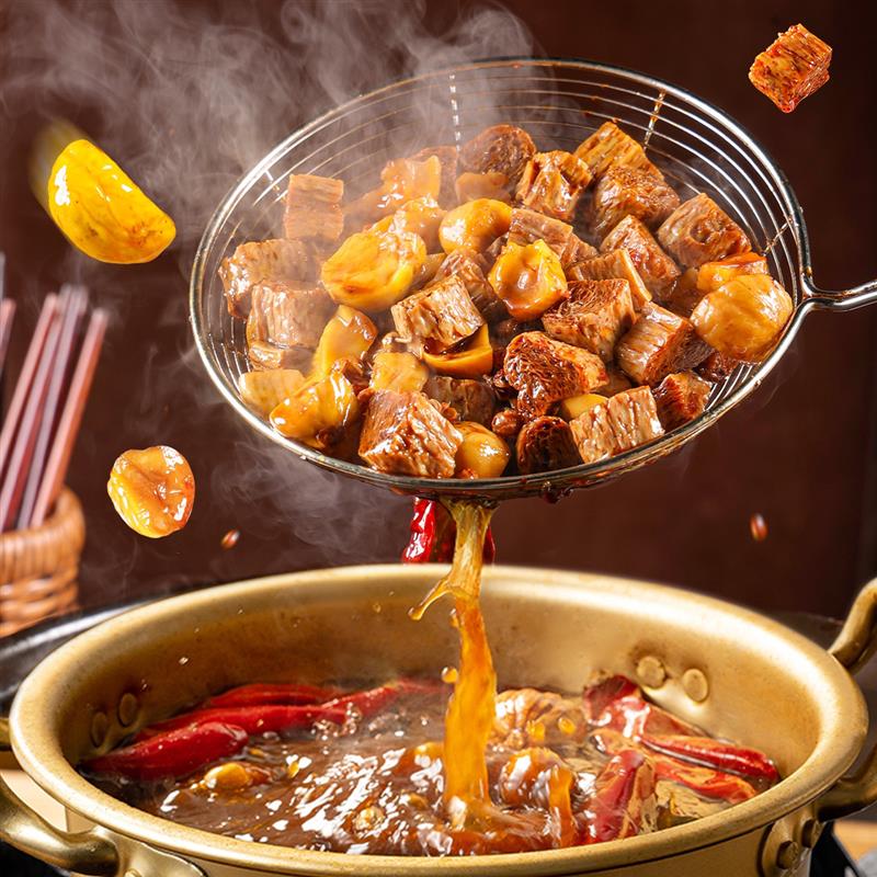 新货桃姐板栗豆干香辣卤香