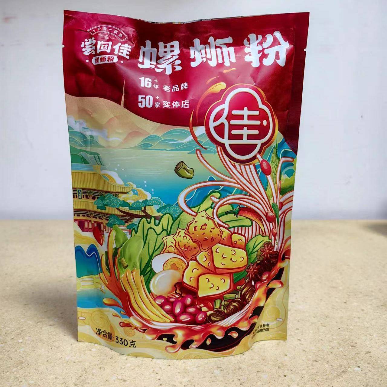 佳味螺螺蛳粉尝回佳螺蛳粉整箱330g*10柳州正宗广西特产螺