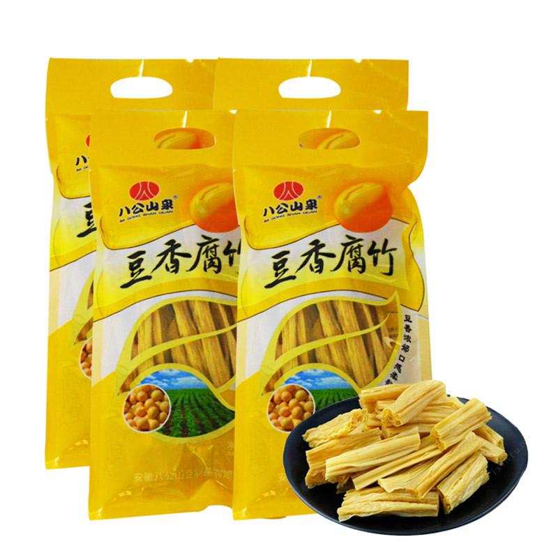 新货寿县黄豆腐竹农家自制手工干货头层油豆皮安徽八公山