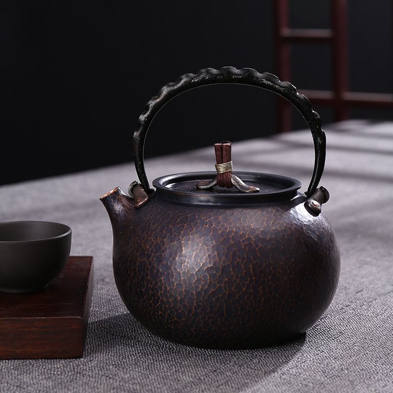 450毫升小容量北村静香系列紫铜烧水壶一片造纯手工纯铜煮茶壶