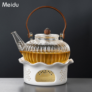 煮茶器泡花茶壶水果茶具套组围炉煮茶壶 玻璃茶壶泡茶家用2023新款