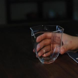匀杯分茶器 喜悦茶铺 玻璃公道杯 日式 茶海赏茶器 手工茶具