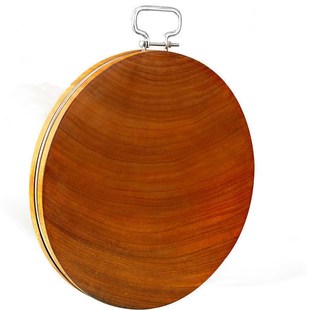 切菜板红铁木菜板花梨木砧板实木加厚砍剁骨头专用圆形案板