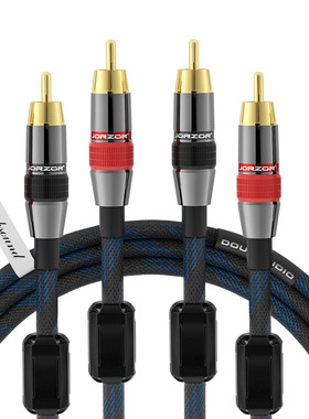 DOUK AUDIO 发烧级抗干扰纯铜双RCA双莲花头音频线