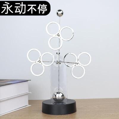 混沌摆永动机不停无限循环创意工艺品小摆件网红秋千桌面家居饰品