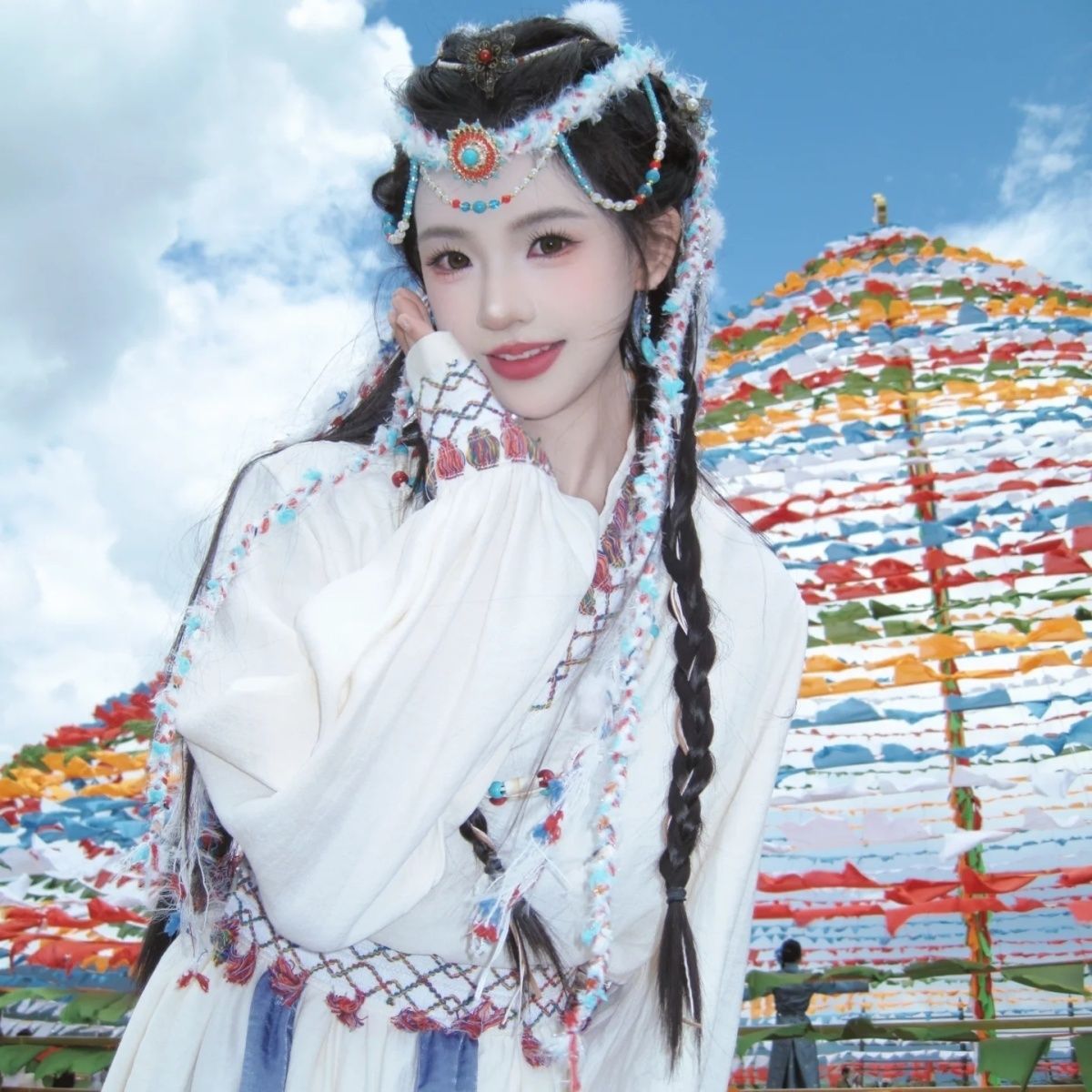 新款藏族藏袍古国公主民族服装