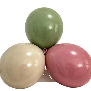 气球链拱桥套装复古粉色牛油果乳胶气球生日派对装饰花环婚礼布置