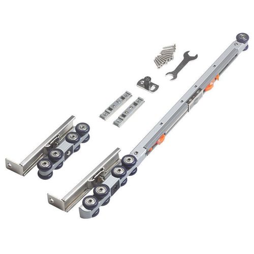 双向缓冲吊轮推拉门吊轨轨道静音阻尼玻璃门吊门导轨移门吊轮