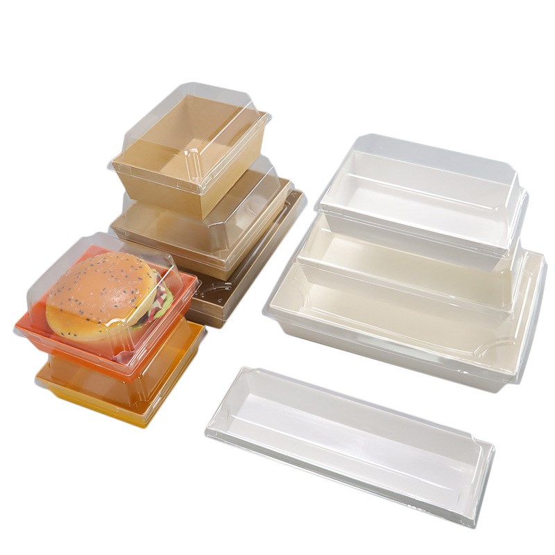 长方形蛋糕西点包装盒舒芙蕾毛巾卷糯米糍甜品盒泡芙烘焙纸塑盒子