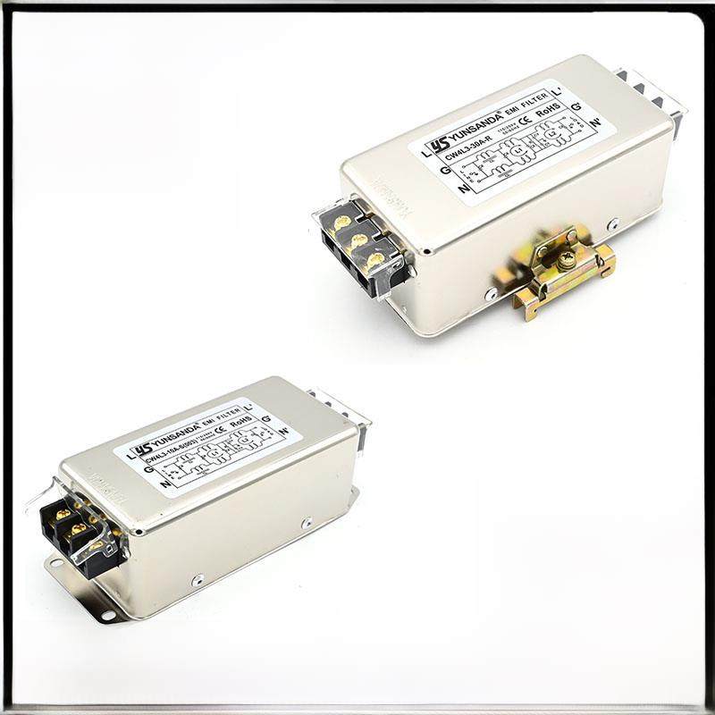 Cw4L3-30A-S（003）单相三相交流电源滤波器220V高性能电磁干扰滤