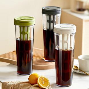 冷萃咖啡壶花茶冷泡壶密封不漏果茶冷萃瓶大容量冰酿冷萃茶杯冰滴