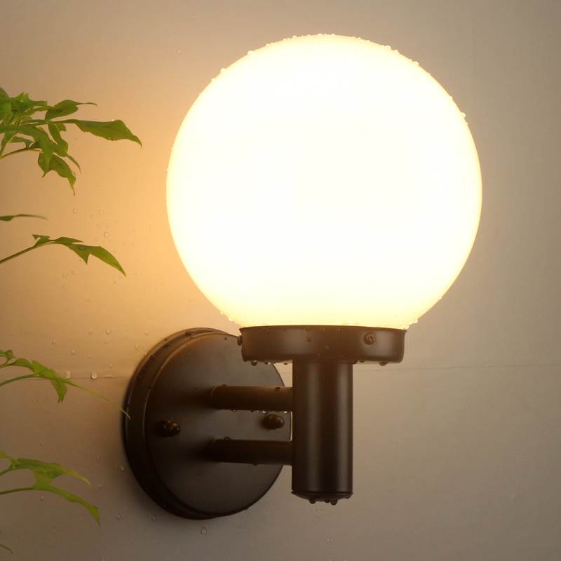 户外壁灯防水外墙灯阳台灯别墅庭院灯圆球灯不锈钢楼梯走廊走道灯