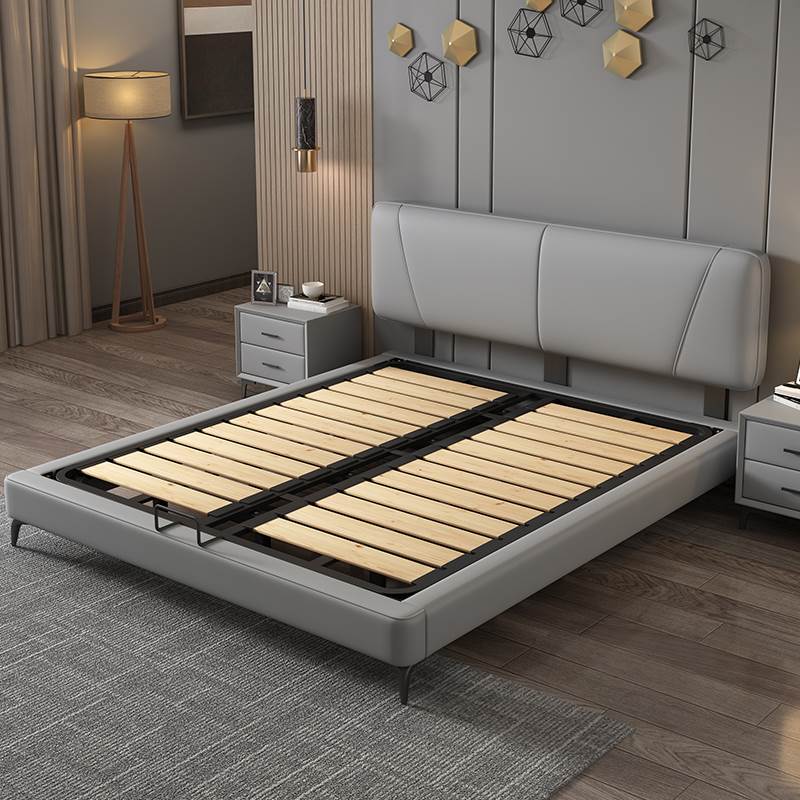 超省空间薄床头儿童床男孩小户型1.35米单人床1米2女孩储物齐边床