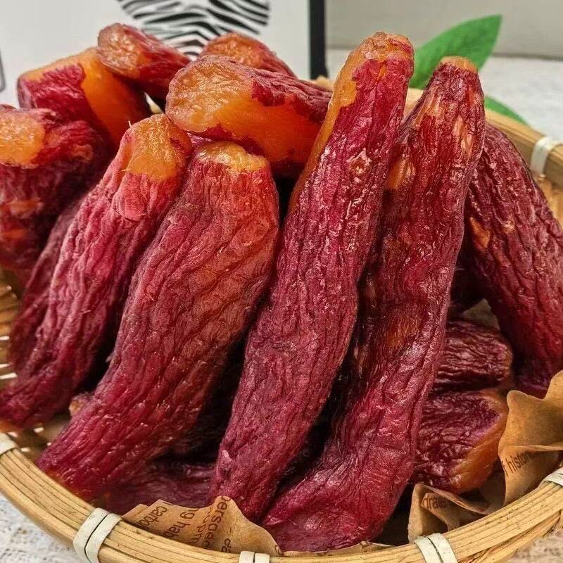 蜜薯干倒蒸地瓜干带皮番薯干软糯红薯干健康网红零食