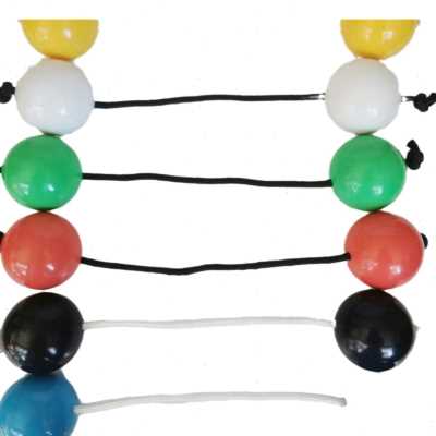 打击乐器节奏沙球 彩色双球沙锤非洲鼓 卡宏鼓伴奏沙球