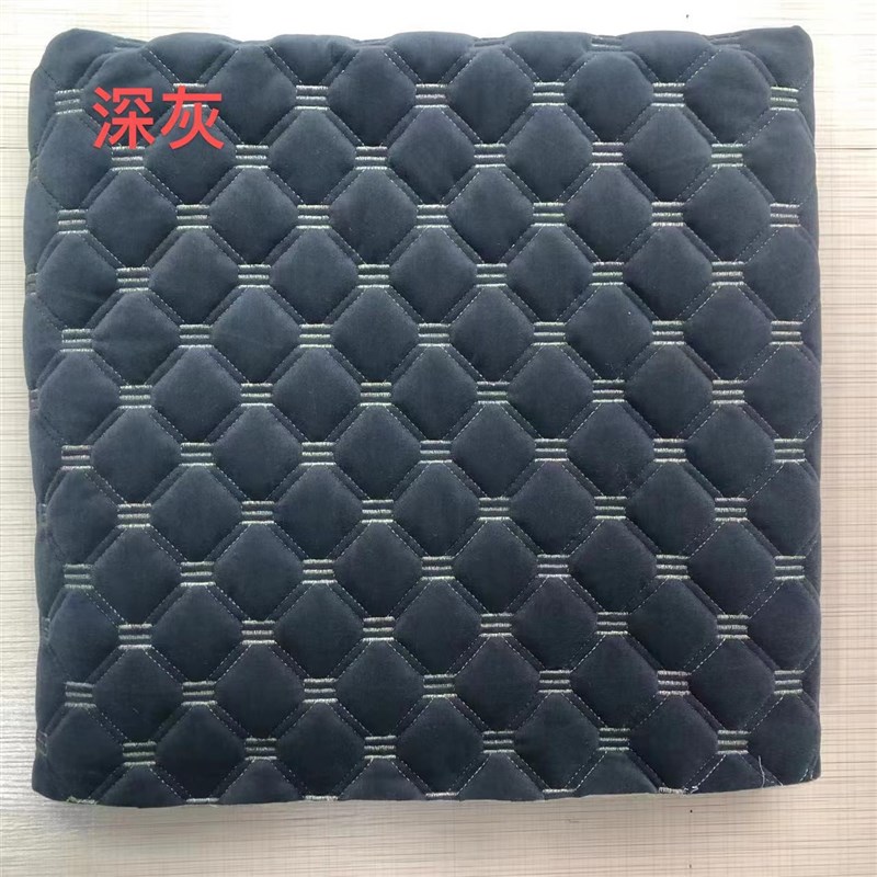 北 欧貂 绒绗缝防滑沙发垫沙发套抱枕榻榻米床盖布料辅料