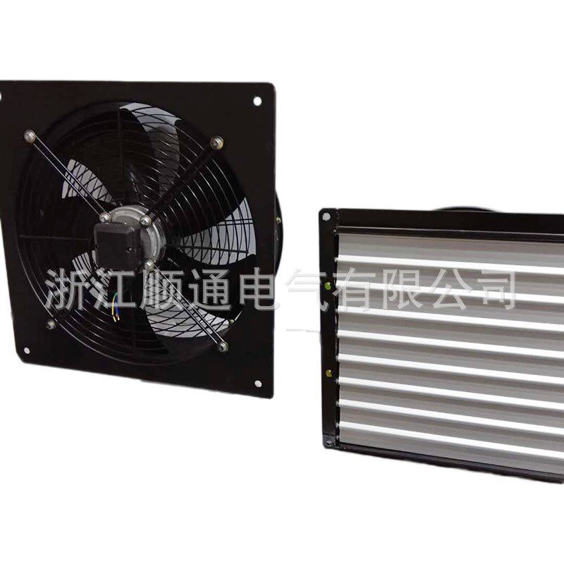 外转子轴流风机YWF2E(D)-300方形百叶高筒式风机防油防潮220/380V