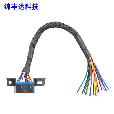 OBD2母头16芯汽车延长线30cm ECU测试线束Female Cable connector