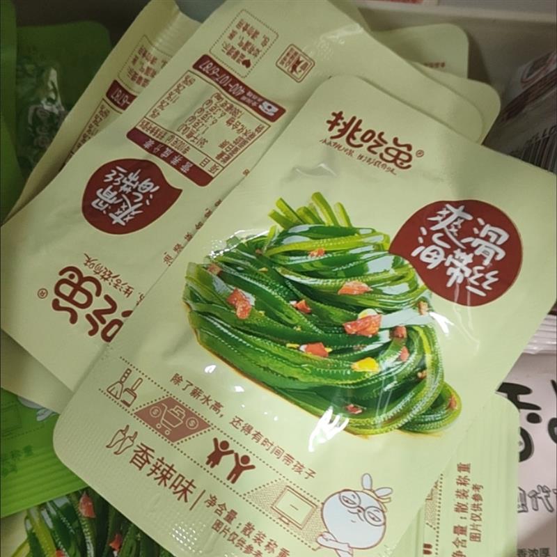 挑吃兔香辣味海带丝素食真图片