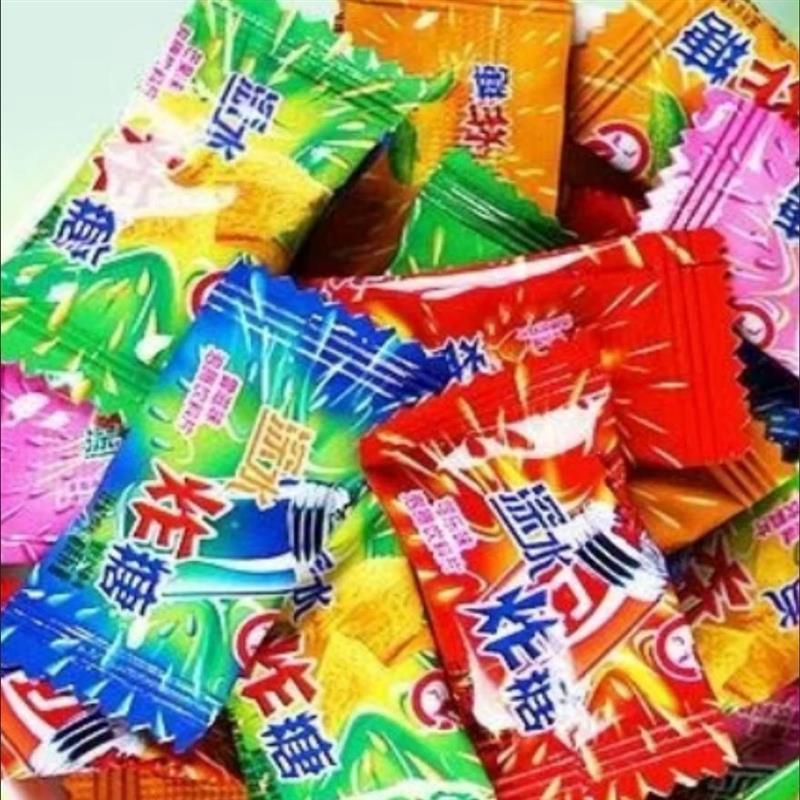 深水炸糖弹气泡糖泡水糖泡腾饮料片爆炸果汽糖玩具糖深水炸糖糖果