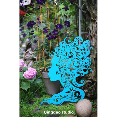 户外仙子摆件装饰酒吧民宿庭院杂货壁挂摆件铁艺做锈工艺品