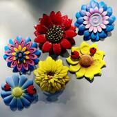 饰背景墙田园风格 户外花园铁花墙装 饰向日葵墙装 创意假花挂件