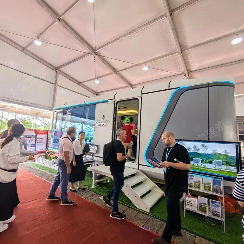 文旅太空舱移动房带厨房地暖全屋智能可做拆分款模块化太空舱出口