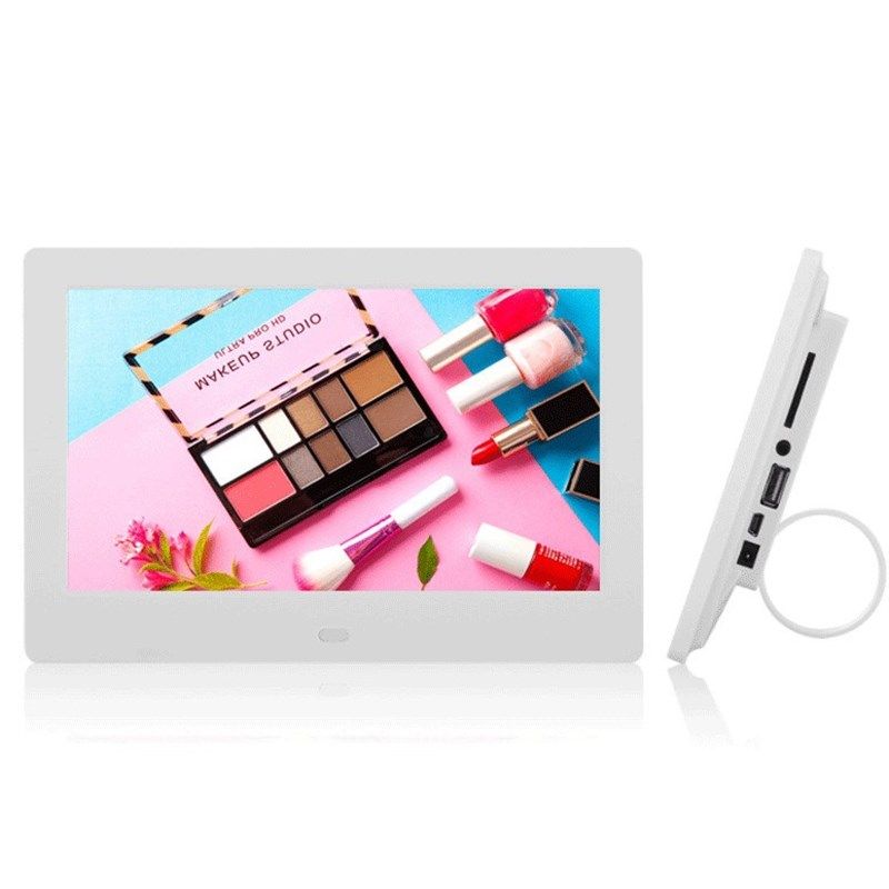 跨境专用7寸数码相框电子相册商场彩妆展架高清广告机视频机礼品