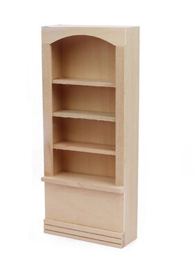 1:12娃娃屋DOLLHOUS微缩家具ob11配件迷你单联书柜书架多层置物