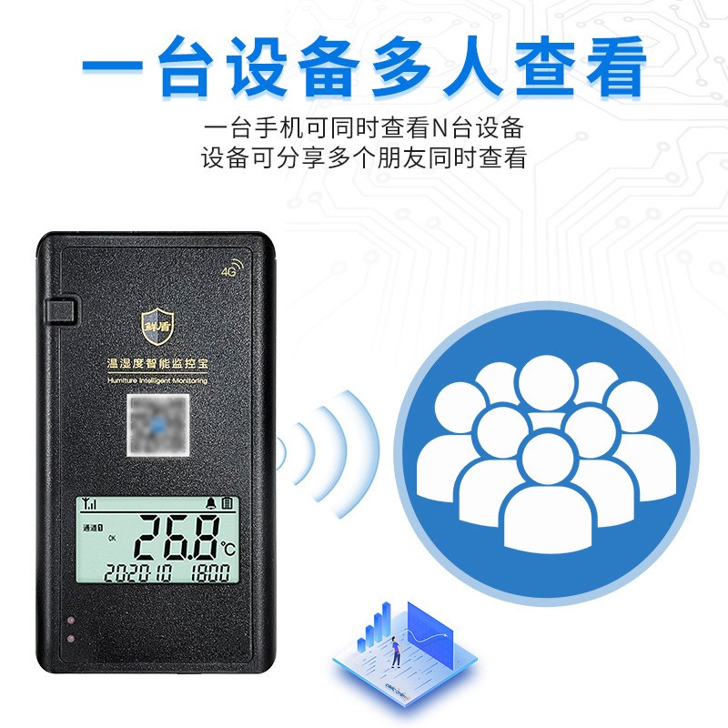 智能无线远程大棚养殖温湿度计手机app监测机房冷库记录仪报警器