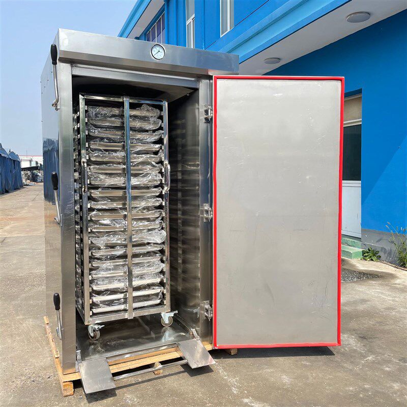 定制大型蒸房 单门36双车72盘推车式蒸饭箱 不锈钢商用蒸包房