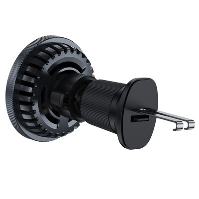 QI2磁吸车载无线充电器 半导体制冷带灯手机散热器15W快速无线充