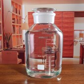 KE3C磨砂口密封透明空瓶广口刻度40酿酒坛10斤20斤加厚玻璃泡酒瓶