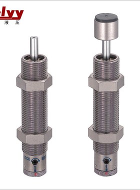 不锈钢油压液压缓冲器MAC/MAKC1412/1612/2016/2022带杆端帽螺母