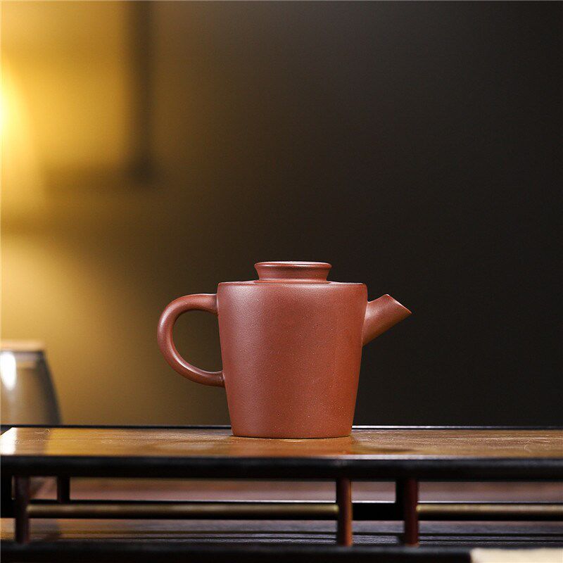 宜兴名家紫砂壶厂家直销家藏原矿红皮龙高巨轮茶壶茶具套装