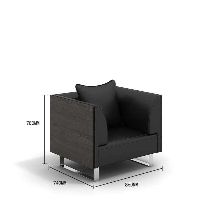 办公室会客洽谈沙发会议室接待沙发茶几单人三人位商务办公沙发