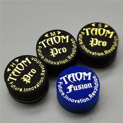 台球杆皮头芬兰塔悟姆TAOM皮头大头14毫米中黑八九球杆桌球杆皮头