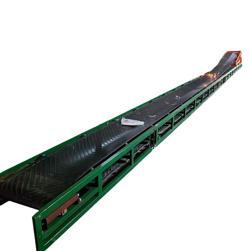 悬空皮带机流水线悬挂平板输送皮带机遥控小车定点卸料粮食输送机