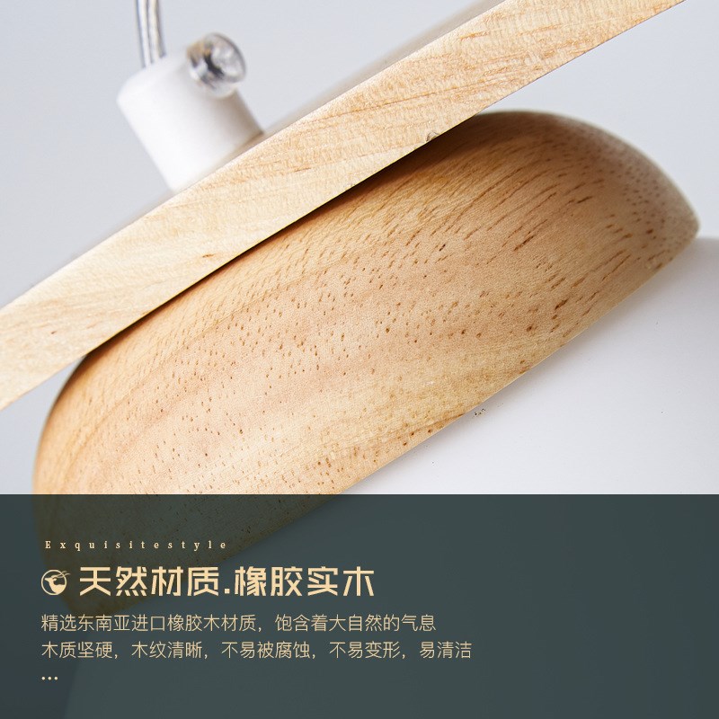 【严选】中式胡桃吊灯风卧室房间儿童房吊灯圆形玻璃灯具琉球