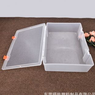 EKB221 透明pp塑料盒363x270x99大号手提空盒家用工具收纳盒