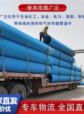 HDPE-IW六棱结构壁管蓝色排水PE六棱管200 800大口径波纹管排水管