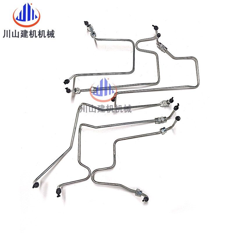 工程机械E320C E320D带中冷高压油管直喷柴油高压油管挖掘机配件